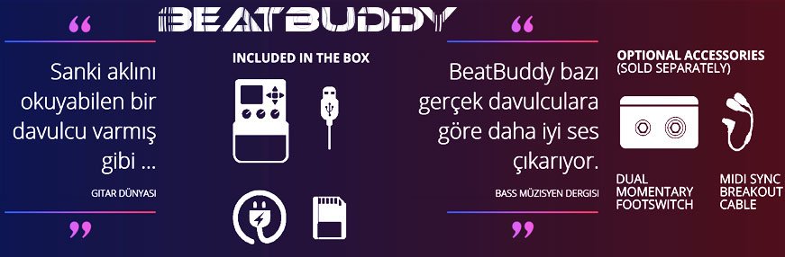 BeatBuddy Singular Sound Efekt Pedal Seti
