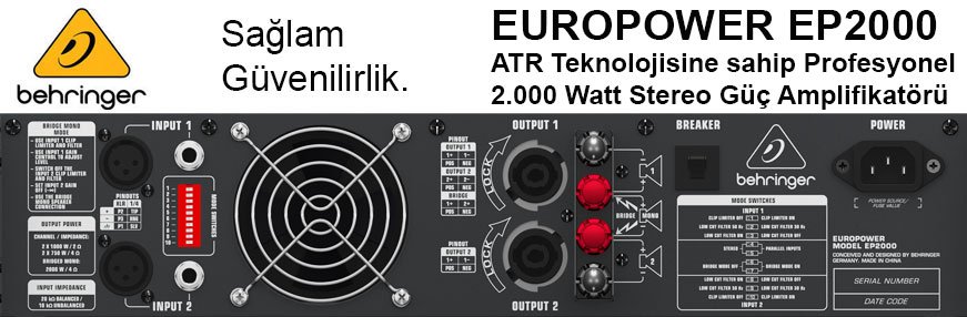 Behringer Europower EP2000 Power Amplifier