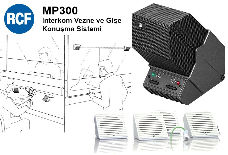 RCF MP300 intercom Vezne ve Gişe Konuşma Sistemi