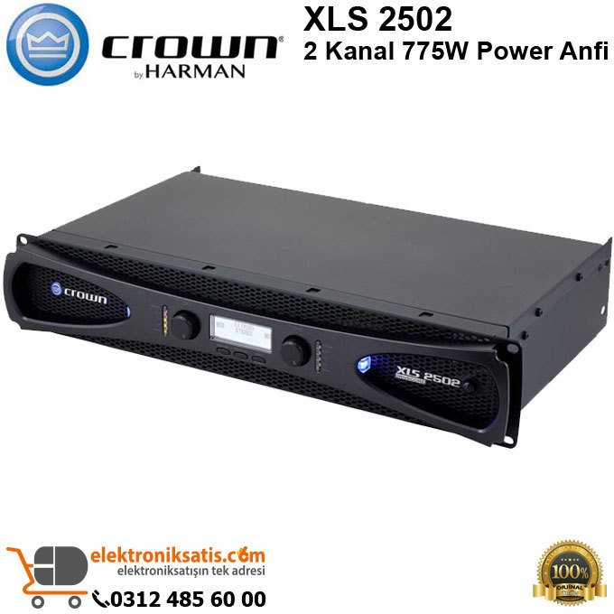 Crown XLS 2502 2 Kanal 775W Power Anfi