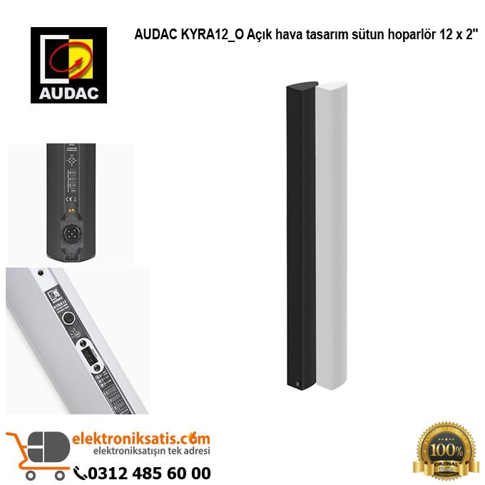 AUDAC KYRA12_O Açık hava tasarım sütun hoparlör 12 x 2''