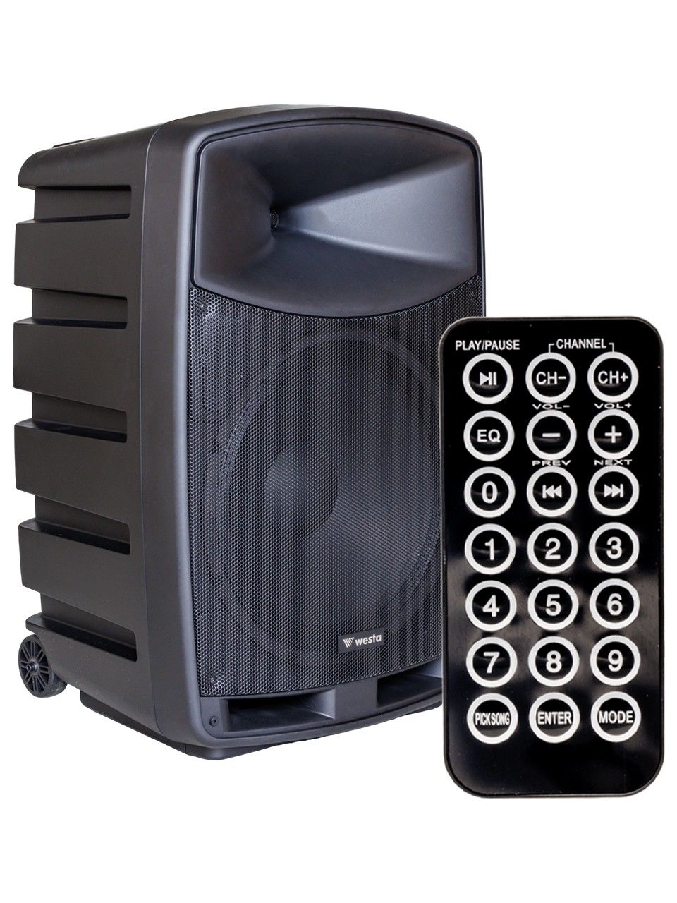 WAP-15505 400 Watt 15 2 Yollu 2 El Telsiz Mikrofon Bluetooth Kabin Hoparlör
