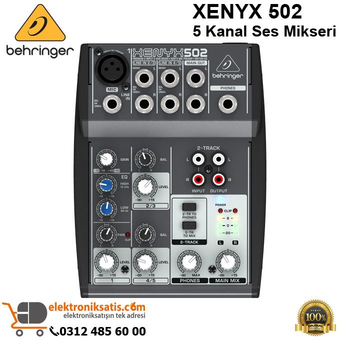 Behringer XENYX 502 Ses Mikseri