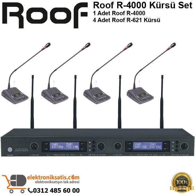 Roof R-4000 Kürsü Wireless Sistem