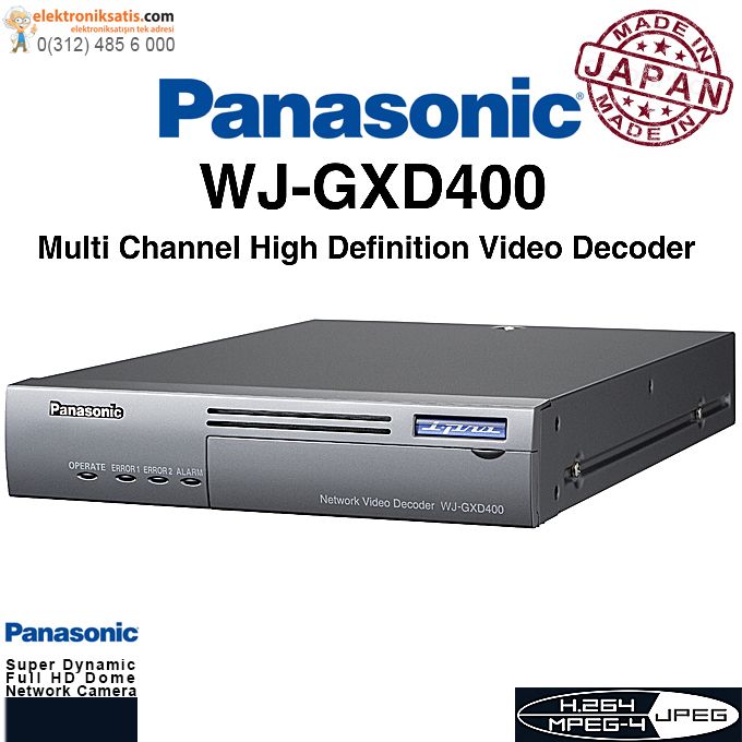 Panasonic WJ-GXD400 Video Decoder