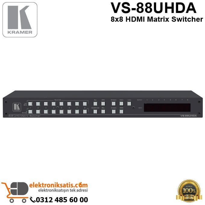 Kramer VS-88UHDA 8x8 HDMI Matrix Switcher