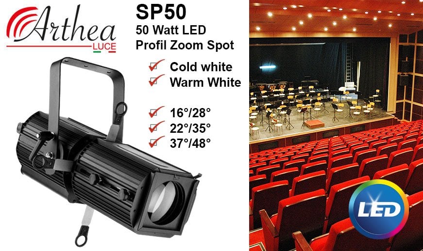 Arthea Luce 50 Watt LED Profil Zoom Spot