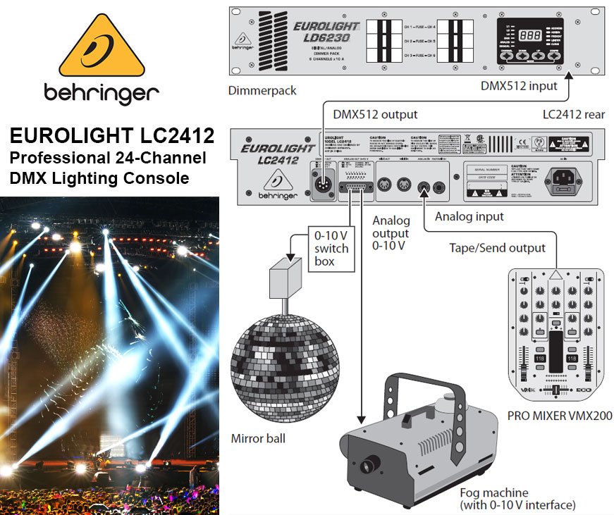 Behringer Eurolight LC2412 DMX Lighting Console