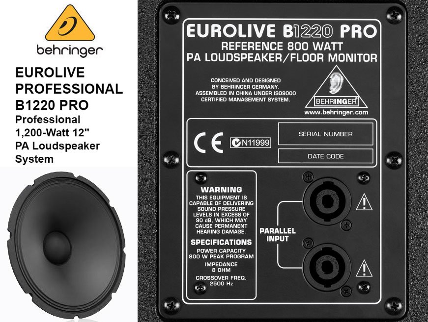 Behringer Eurolive B1220 PRO Pasif Hoparlör