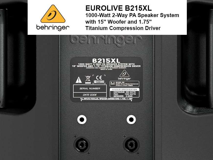 Behringer Eurolive B215XL Pasif Hoparlör