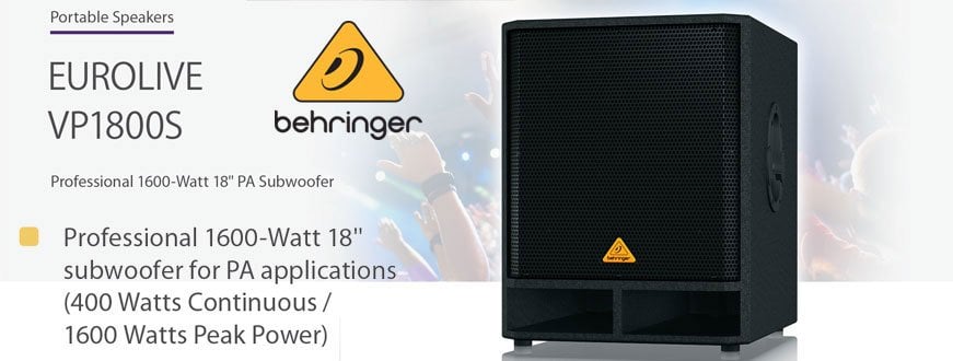 Behringer Eurolive VP1800S Pasif Subwoofer