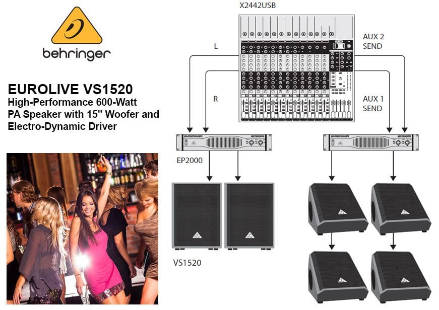 Behringer Eurolive VS1520 Pasif Hoparlör