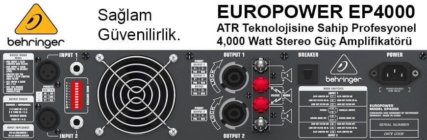 Behringer Europower EP4000 Power Amplifier