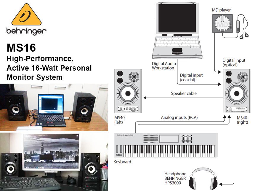 Behringer MS20 Aktif Stüdyo Monitör Hoparlör