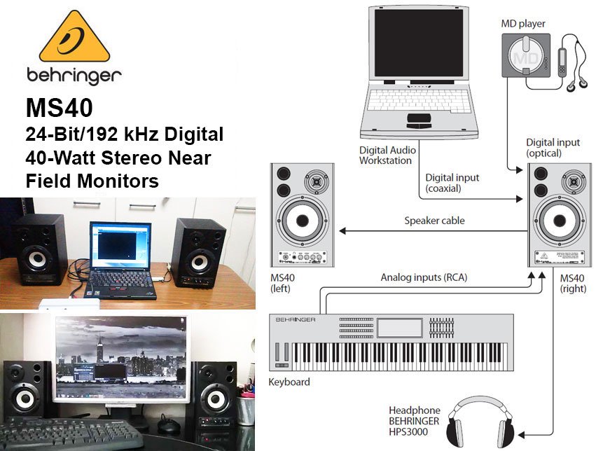 Behringer MS40 Aktif Stüdyo Monitör Hoparlör