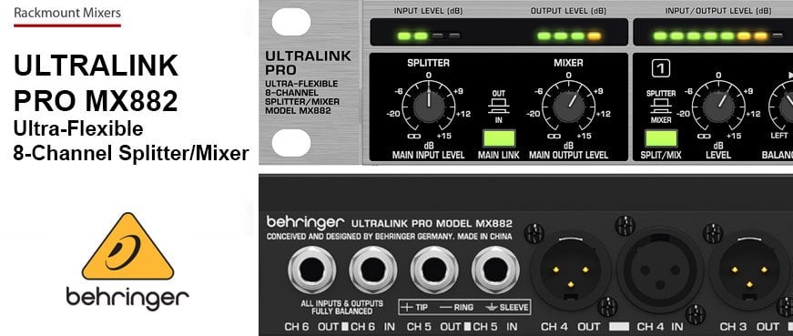 Behringer ULTRALINK PRO MX882 Splitter Mikser