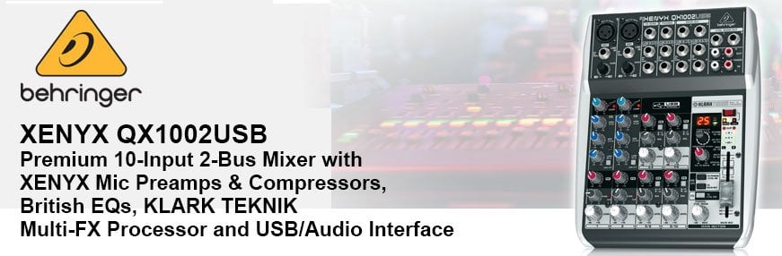 Behringer XENYX QX1002USB 10 Kanal Ses Mikseri