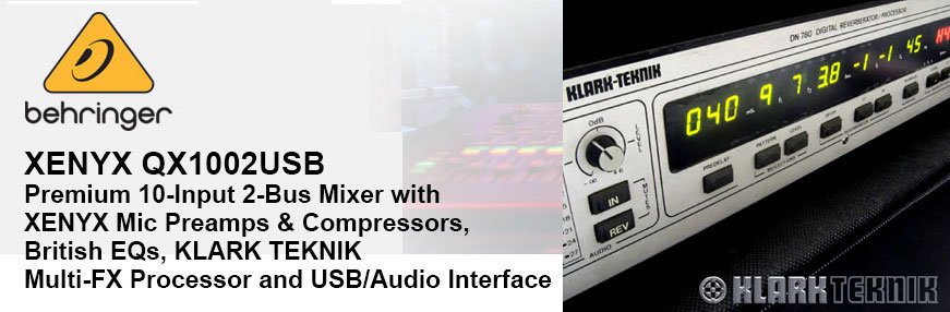 Behringer XENYX QX1002USB 10 Kanal Ses Mikseri