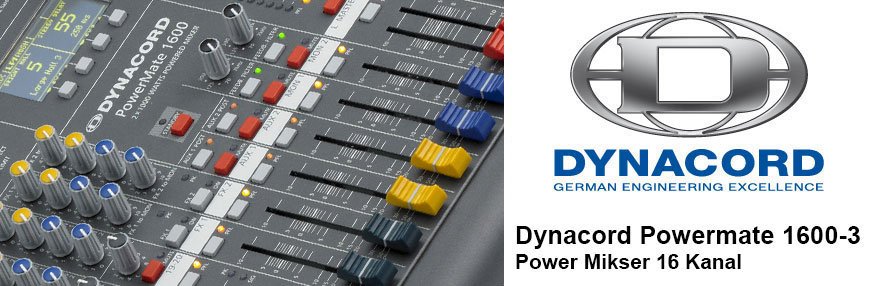 Dynacord Powermate 1600-3 Power Mikser 16 Kanal