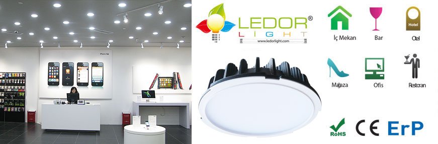 Ledorlight LZDW 8 inç 30W Led Armatür 3000K DC 27-42V