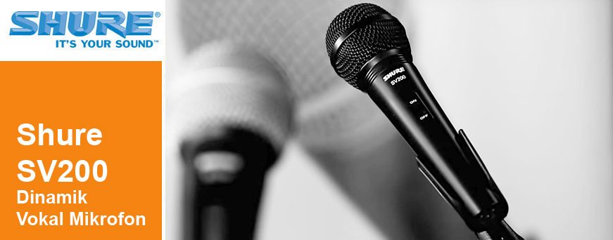 Shure SV200 Dinamik Vokal Mikrofon