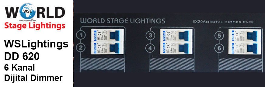 WSLightings DD 620 6 Kanal Dijital Dimmer