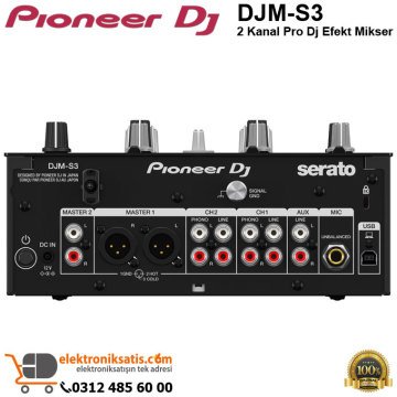 Pioneer Dj DJM-S3 2 Kanal Pro Dj Efekt Mikser