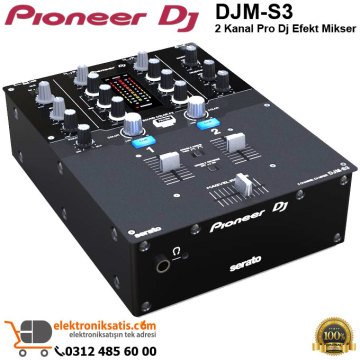 Pioneer Dj DJM-S3 2 Kanal Pro Dj Efekt Mikser
