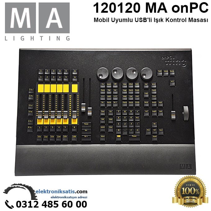 MA lighting 120120 MA onPC command wing Mobil Uyumlu USB'li Işık Kontrol Masası