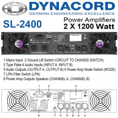 Dynacord SL 2400 Power Anfi 2x1200W