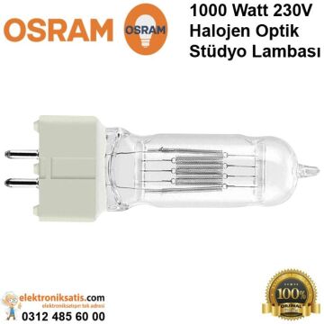 Osram 64744 1000 Watt 240 Volt GX9.5 Tek Taraflı Stüdyo Halojen Ampul