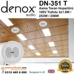 Denox DN-351 T Asma Tavan Hoparlörü 100V Trafolu