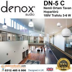 Denox DN-5 C Nemli Ortam Tavan Hoparlörü, 100V Trafolu