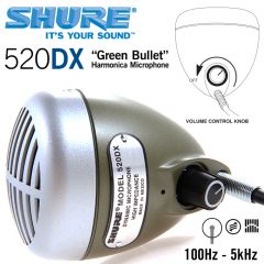 Shure 520DX Dinamik Mızıka Mikrofonu
