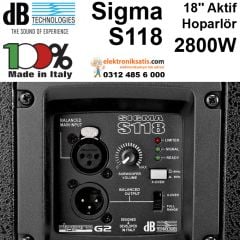 dB technologies sigma S118 Aktif Subwoofer Hoparlör