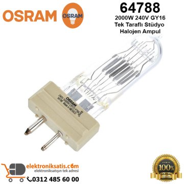Osram 64788 2000 Watt 240 Volt GY16 Tek Taraflı Stüdyo Halojen Ampul