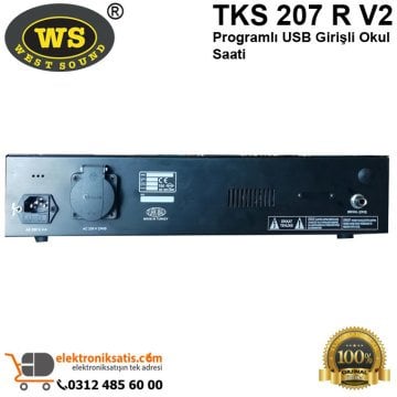 West Sound TKS 207 R V2 Programlı USB Girişli Okul Saati