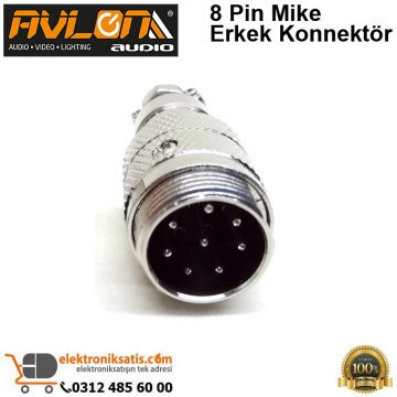 Avlon Audio 8 Pin Mike Erkek Konnektör