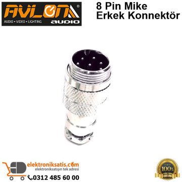 Avlon Audio 8 Pin Mike Erkek Konnektör