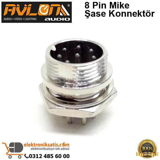 Avlon Audio 8 Pin Mike Şase Konnektör