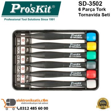 Proskit SD-3502 6 Parça Tork Tornavida Seti