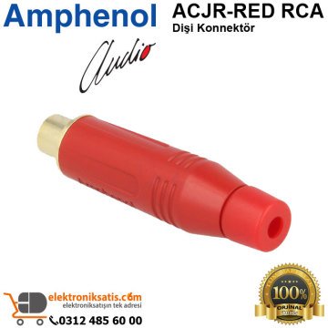 Amphenol ACJR-RED RCA Dişi Konnektör