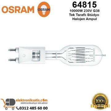 Osram 64815 10000 Watt 230 Volt G38 Tek Taraflı Stüdyo Halojen Ampul