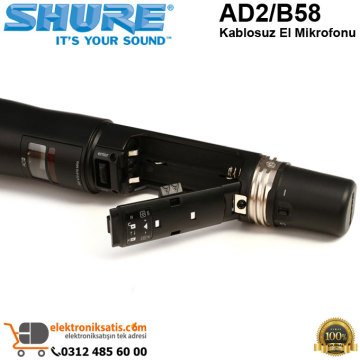 Shure AD2/B58 Kablosuz El Mikrofonu