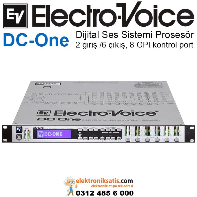 Electrovoice DC-One Ses Prosesörü 2 Giriş 6 Çıkış
