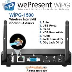 Wepresent Wipg-1500 Wireless İnteraktif  Görüntü Aktarıcı