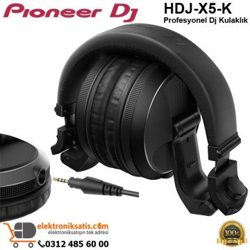 Pioneer Dj HDJ-X5-K Profesyonel Dj Kulaklık