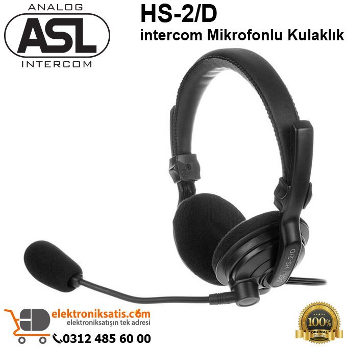 ASL HS-2/D intercom Mikrofonlu Kulaklık