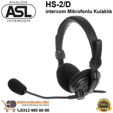 ASL HS-2/D intercom Mikrofonlu Kulaklık