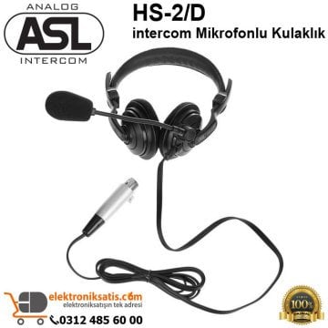 ASL HS-2/D intercom Mikrofonlu Kulaklık